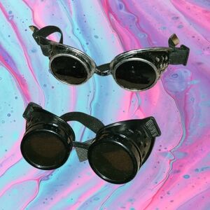 Set of 2 steampunk vibes costume cosplay goggles